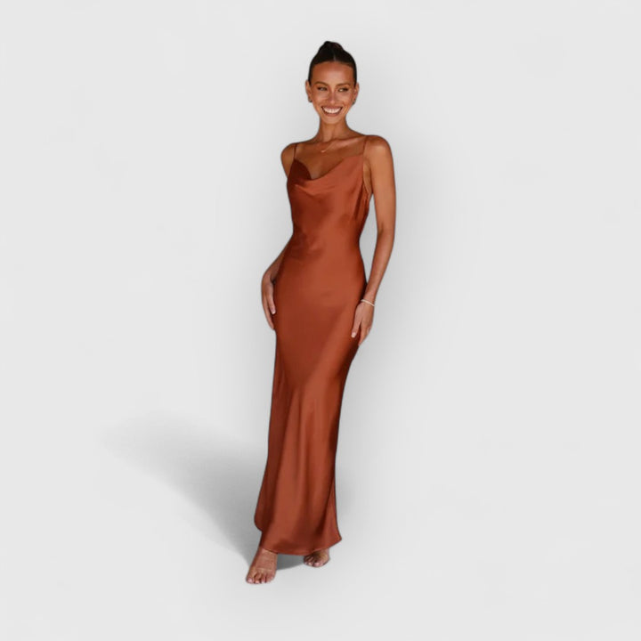 Daira | Elegantes Satinkleid