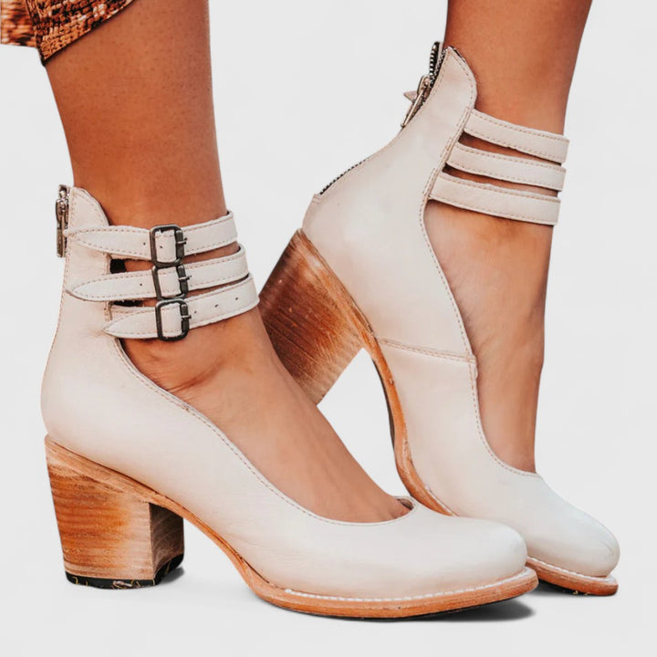 Eleanor | Orthopädische Vintage-Heels mit Knöchelriemen