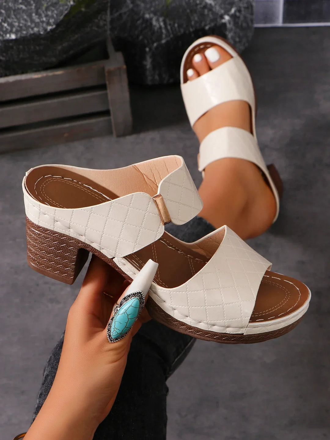 SHARA | Orthopädische Komfortsandalen mit Blockabsatz