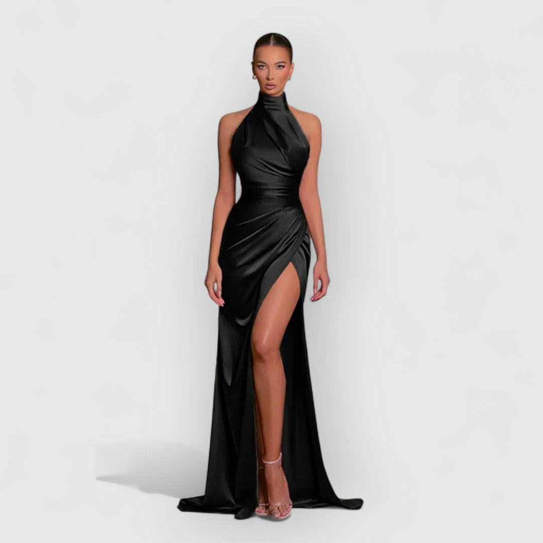 Christine | Elegante Kleid mit Schlitz