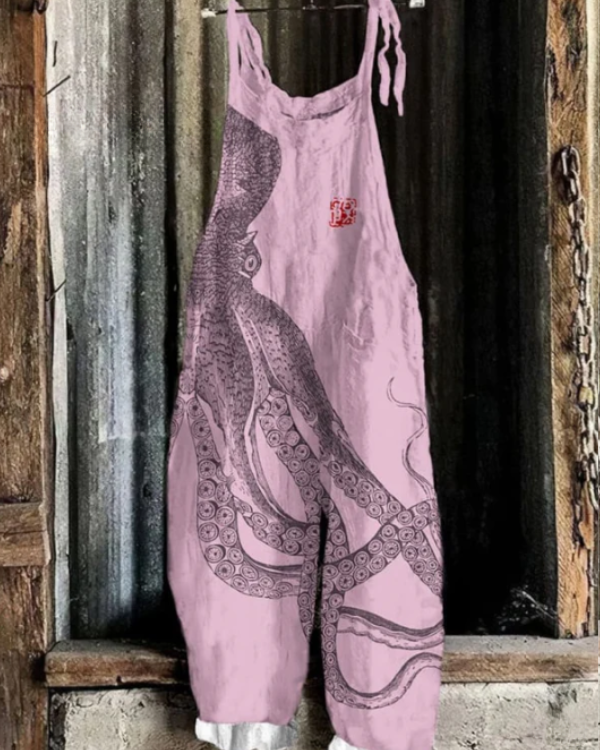 Nila | Vintage Jumpsuit Premium Weites Bein