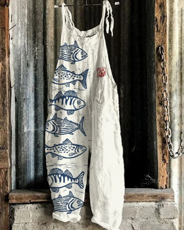 Rose | Vintage Jumpsuit Premium Weites Bein