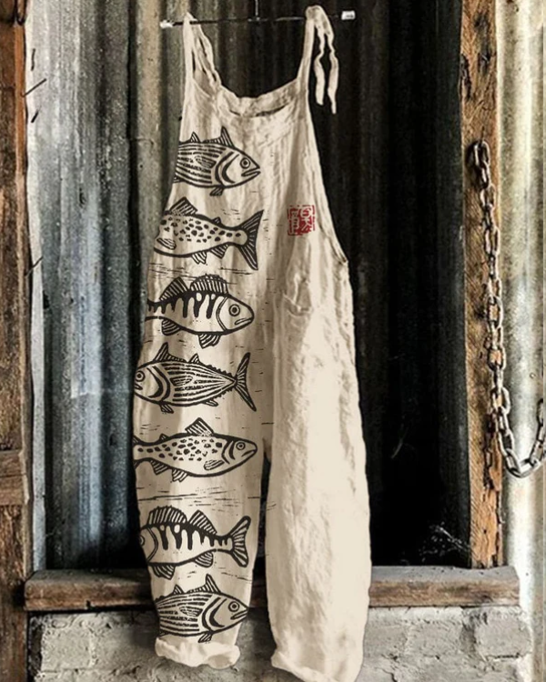 Rose | Vintage Jumpsuit Premium Weites Bein