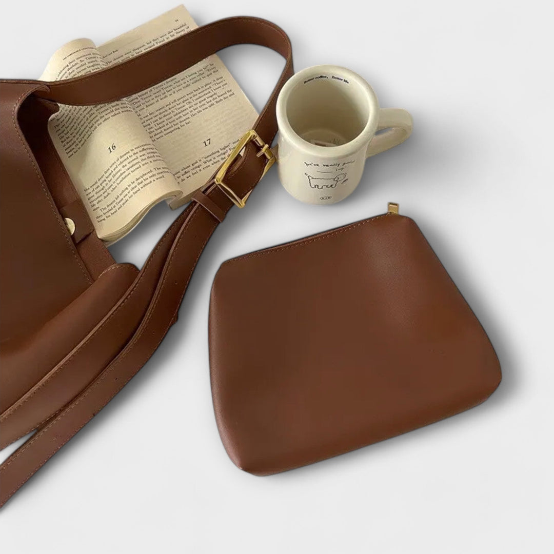 Mylie | Elegante Lederschultertasche