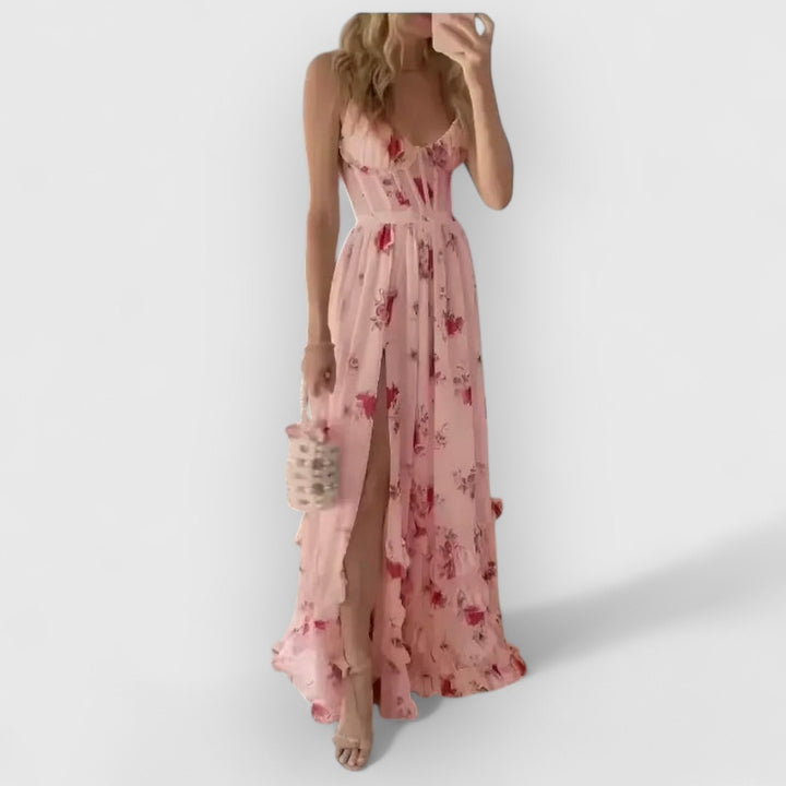 Christa | Eleganten Blumenkleids