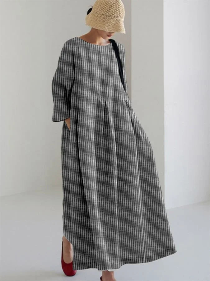 Olivia | Elegantes Streifenkleid