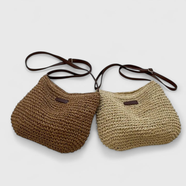 Lena | Handgefertigte Strohtasche