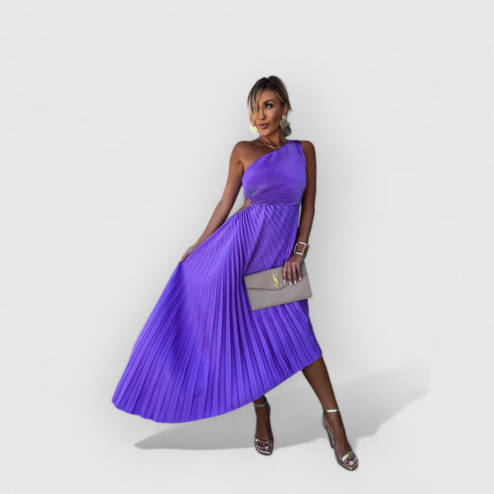 Felicity | One-Shoulder-Midikleid