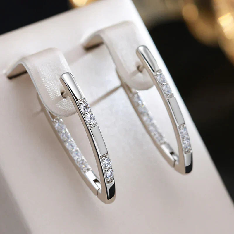 Sylvia | Elegante Ohrringe mit Zirkonia