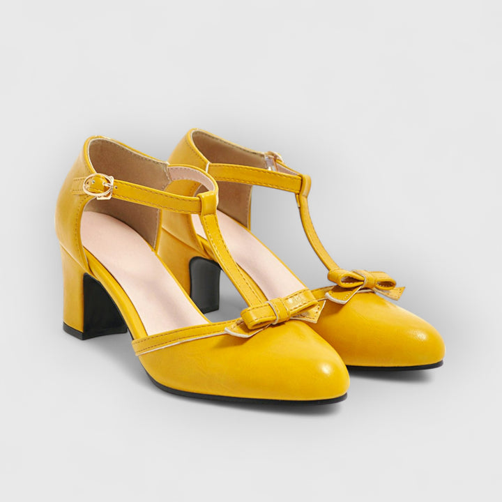 NELLY | Orthopädische Vintage-Heels mit Schleife