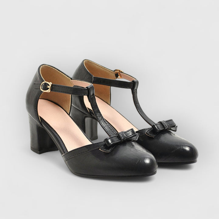NELLY | Orthopädische Vintage-Heels mit Schleife