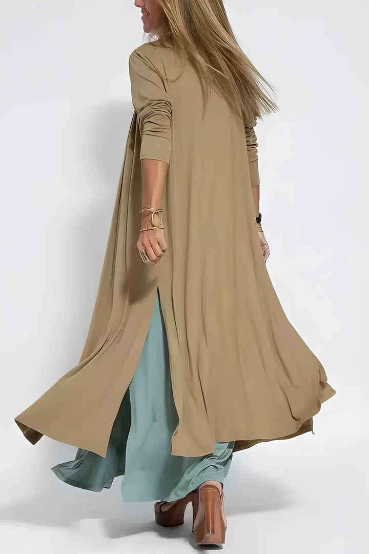 Elise | Langes Kleid Premium mit V-Ausschnitt